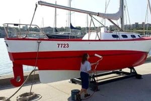 Pinturas antifouling para barcos.